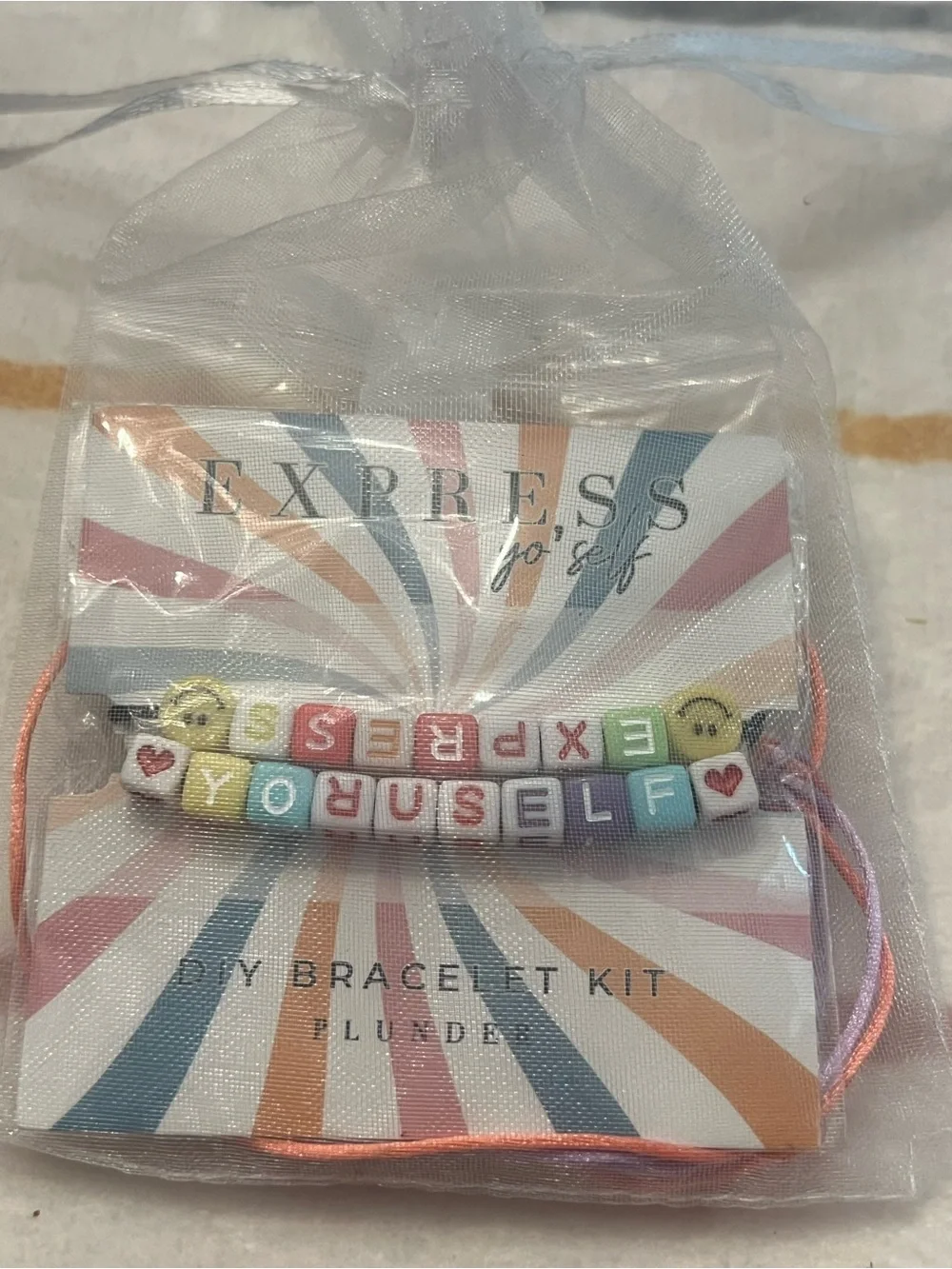 Express Pastel Multicolor 'EXPRESS YOURSELF' DIY Bracelet Kit